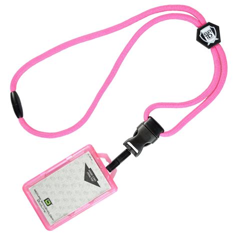 lanyard vertical rfid badge holders|id stronghold lanyards.